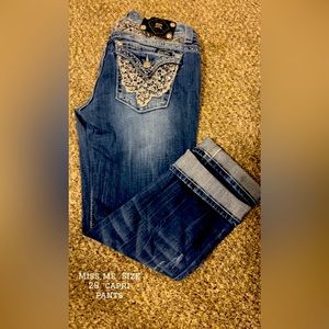 Womens Miss Me Jean Capris